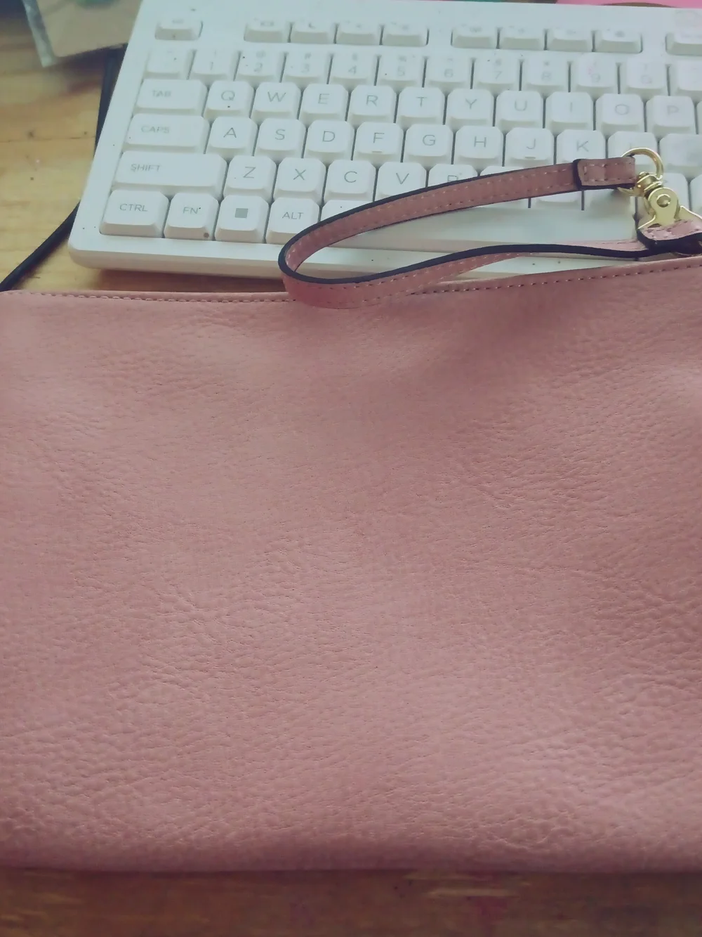 Steve Madden Blush Pink Wristlet Clutch